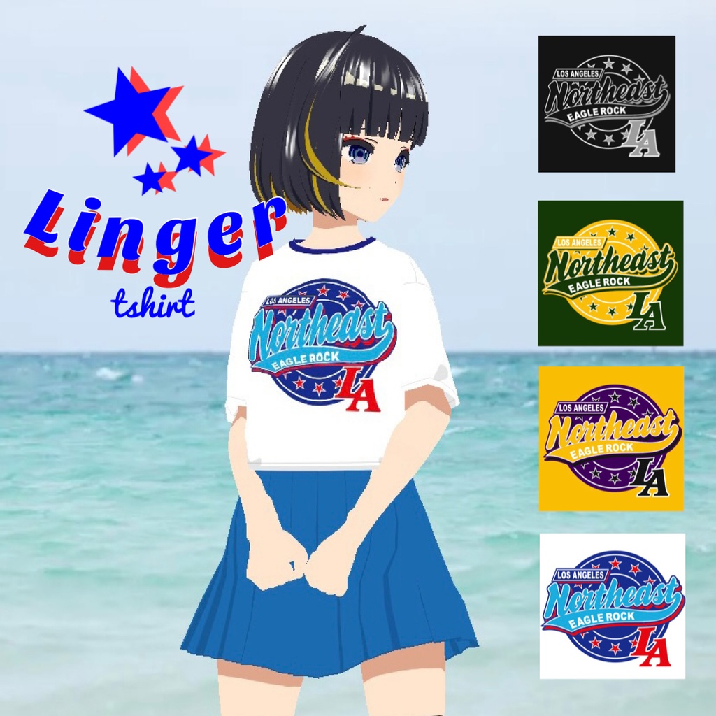 リンガーＴシャツ/LOS ANGELS
