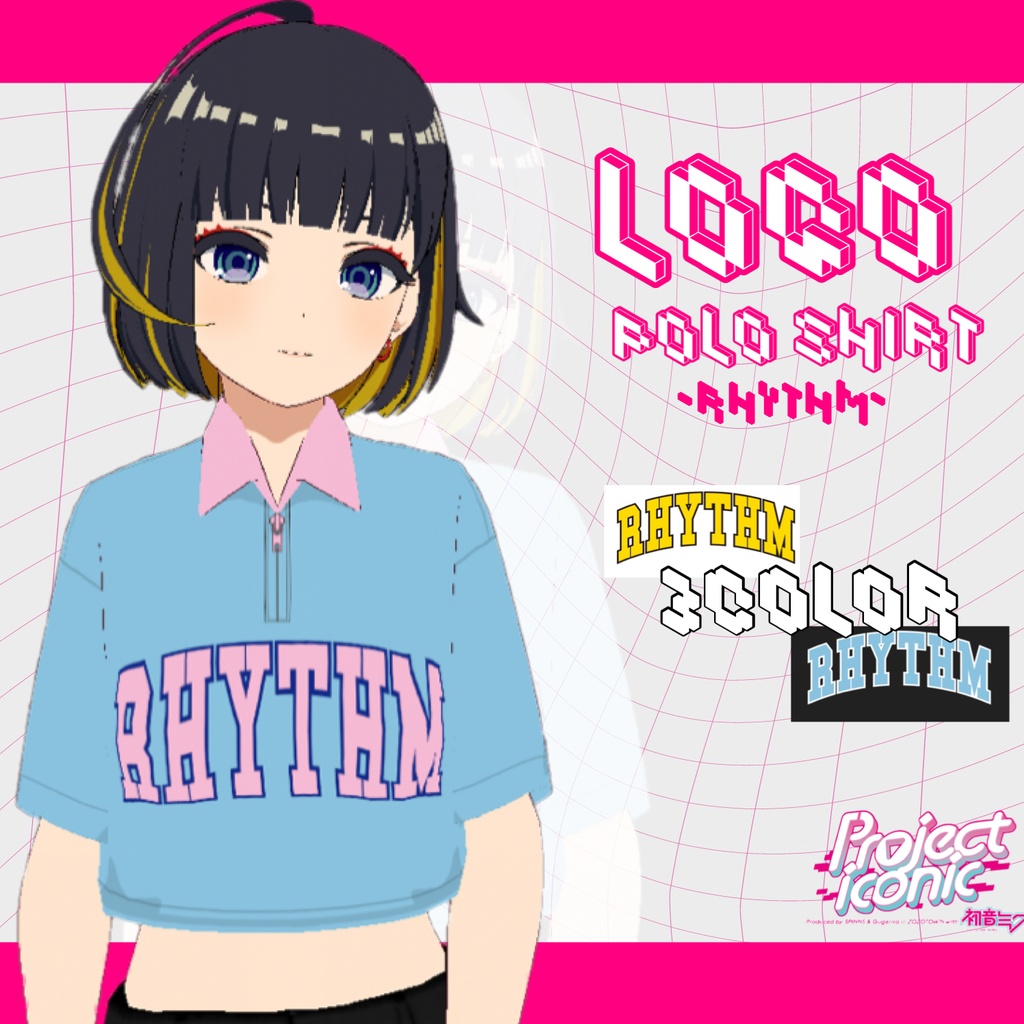 【Project iconic】ロゴポロシャツ/RHYTHM