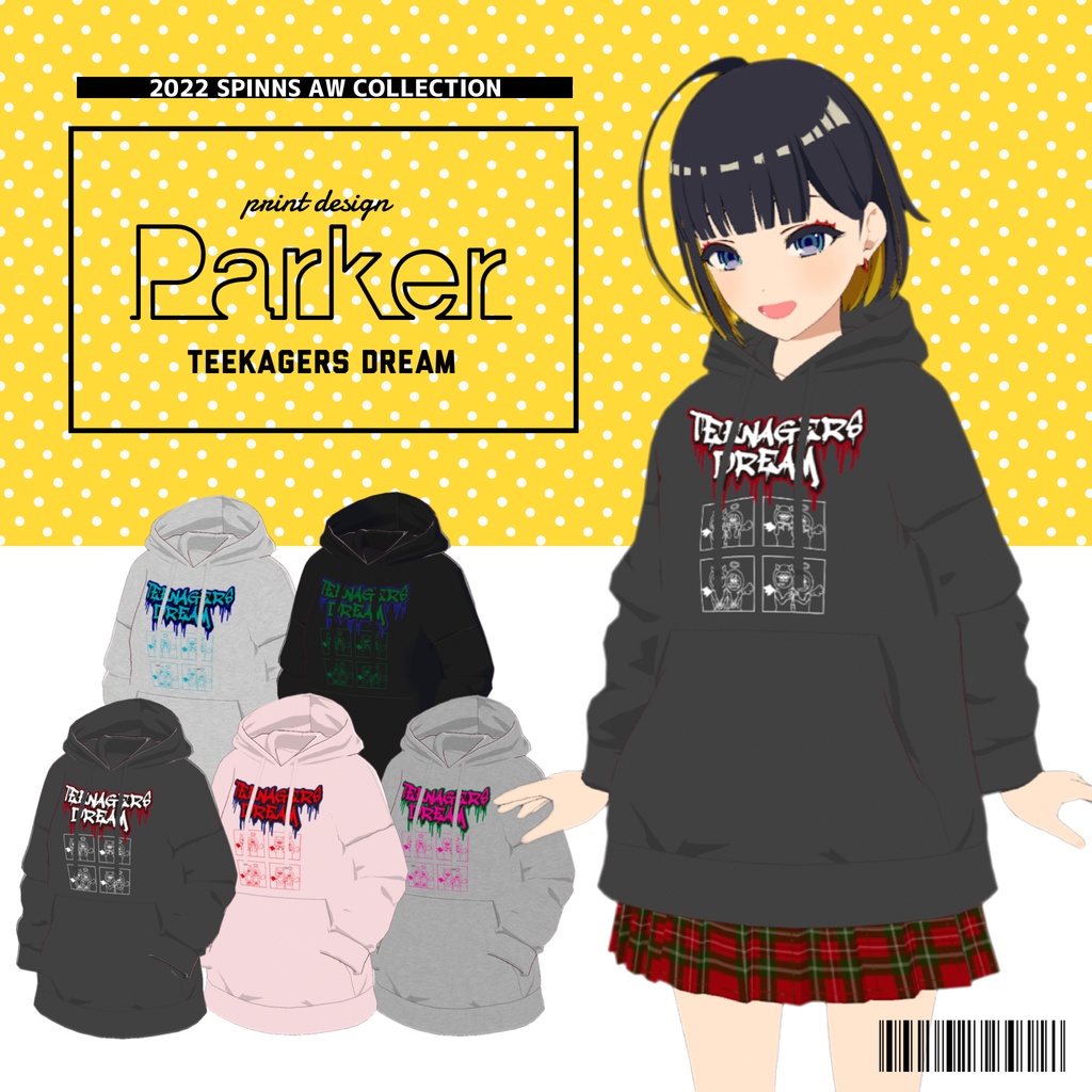 コミックロゴパーカー/デビル＆エンジェル
