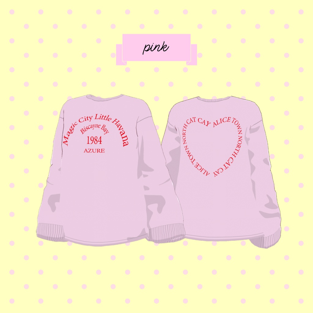 ハートバックプリントロンT