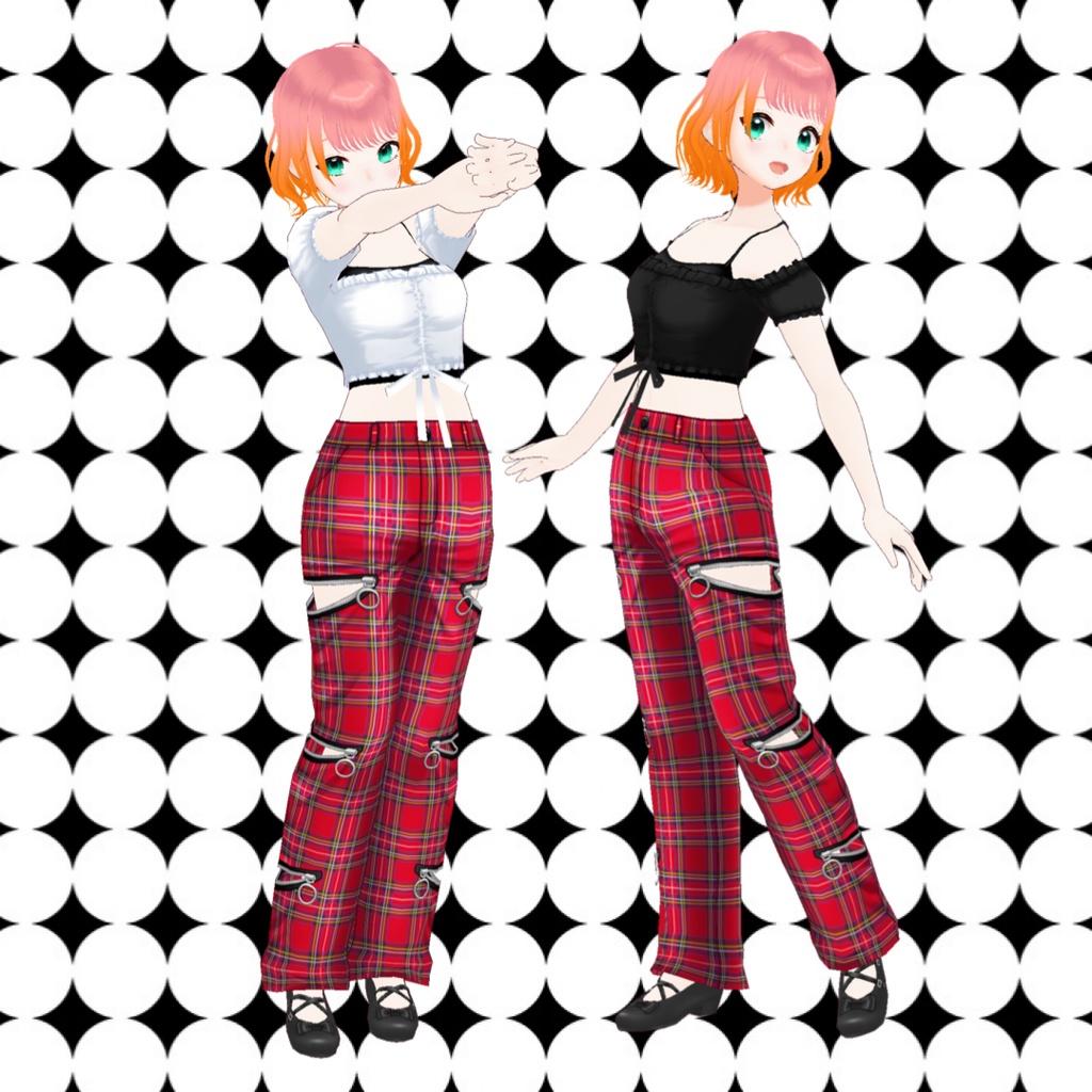 【3周年記念】ZIPデザインワイドパンツ