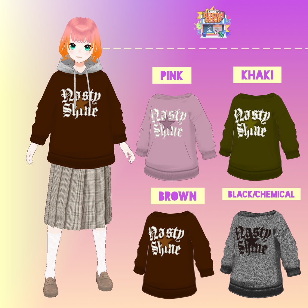 【VRoidテクスチャ】スウェット/DASTY SHINE