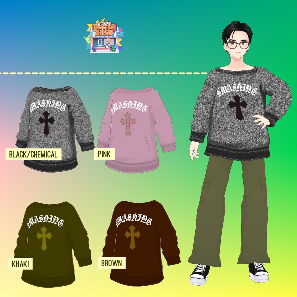 【VRoidテクスチャ】スウェット/クロス