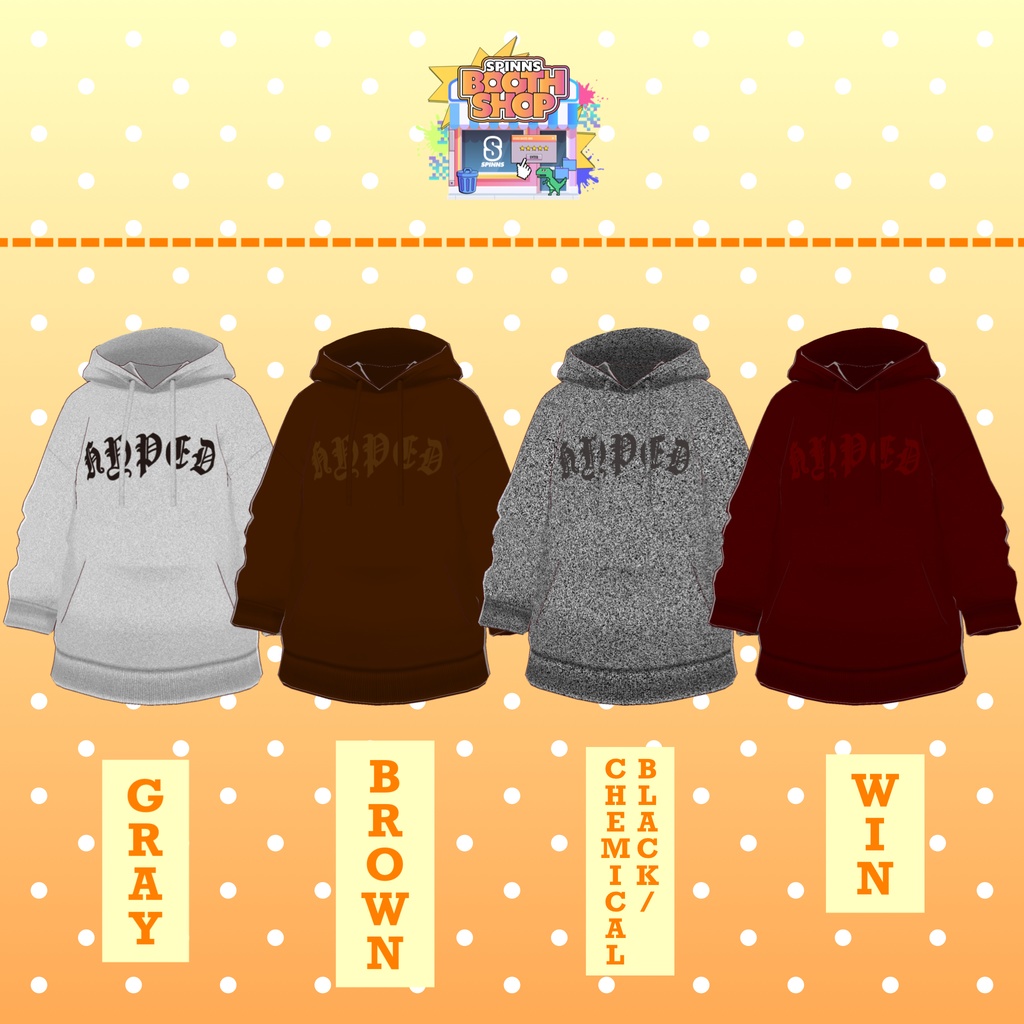 【VRoidテクスチャ】パーカー/オールドイングリッシュ