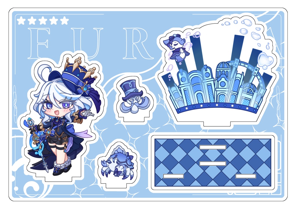 フリーナ アクリルジオラマ