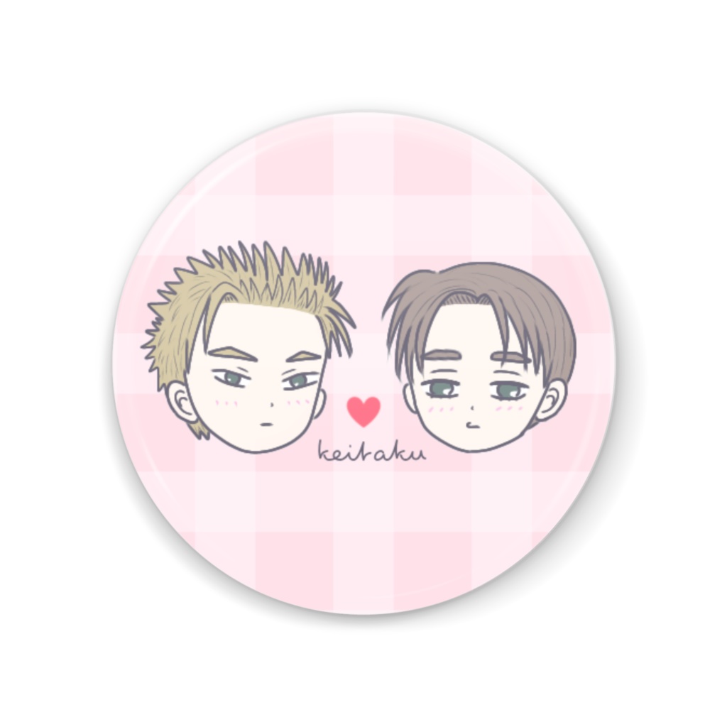 ▫オマケ付き▪ₖₑᵢₜₐₖᵤ缶ミラー💄( ᵟ ̫ ᵟ🎀)▫格子柄ピンク▪