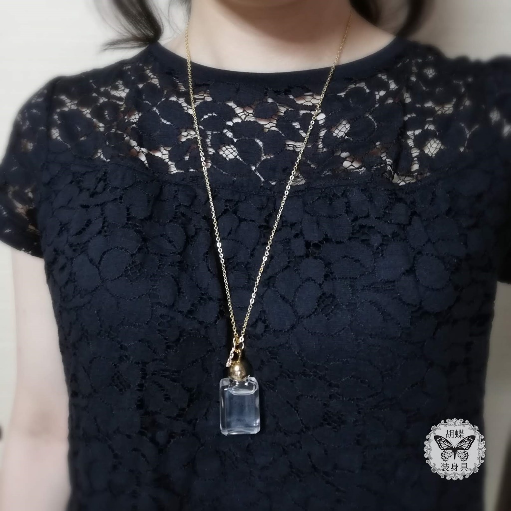 「六花の夢 クリア」アンタークチサイトもどきネックレス