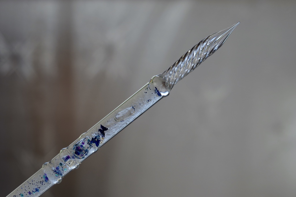 『凍蝶』アンタークチサイトもどきガラスペン