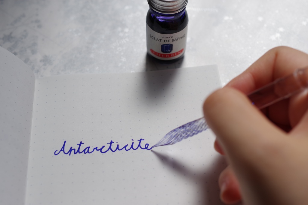 『凍蝶』アンタークチサイトもどきガラスペン