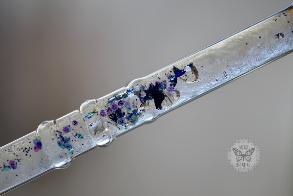 『凍蝶』アンタークチサイトもどきガラスペン