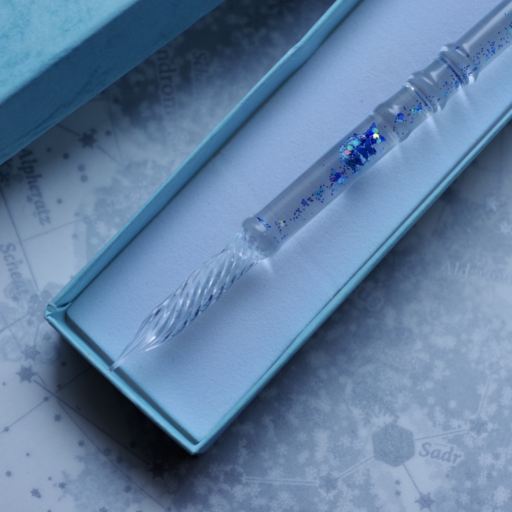 『凍蝶』アンタークチサイトもどきガラスペン