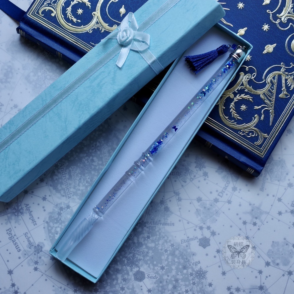 『凍蝶』アンタークチサイトもどきガラスペン