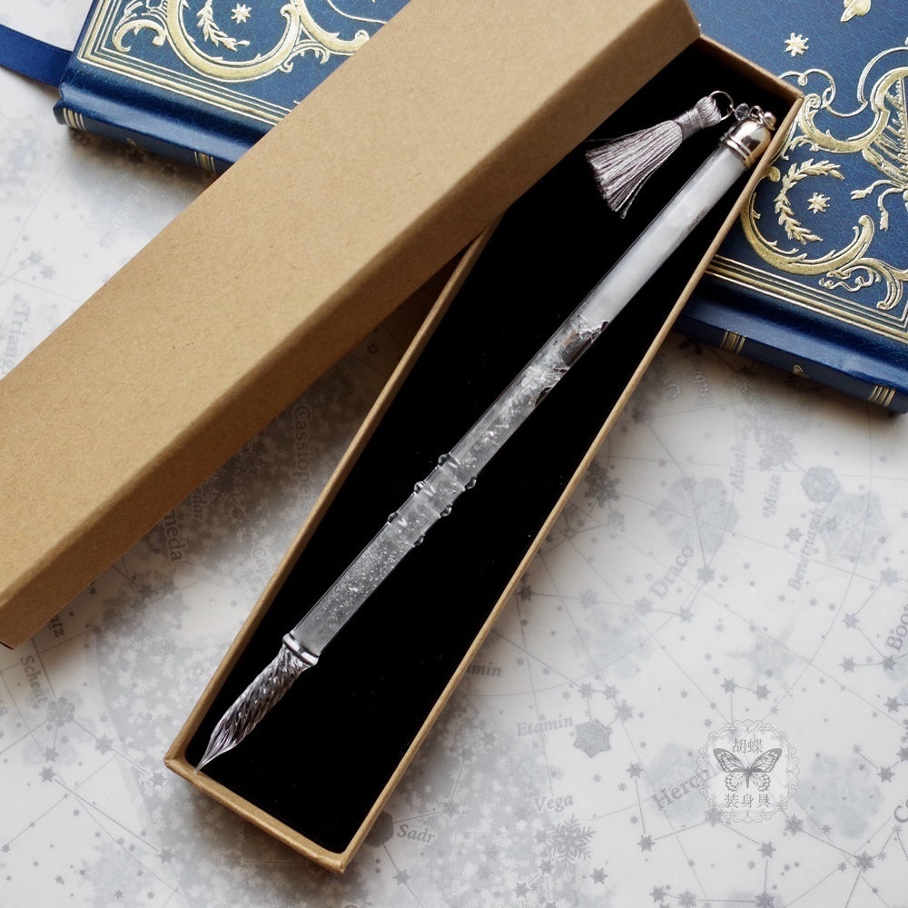 氷柱筆 クリア アンタークチサイトもどきガラスペン