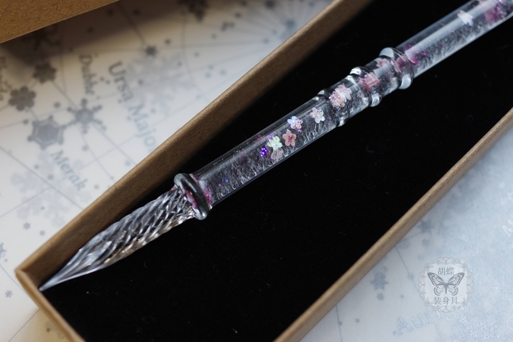 春吹雪 アンタークチサイトもどきガラスペン