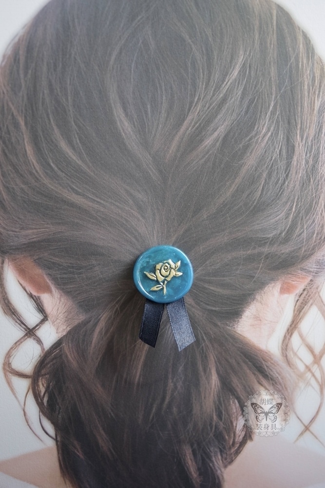 薔薇の紋章 封蝋風ヘアゴム