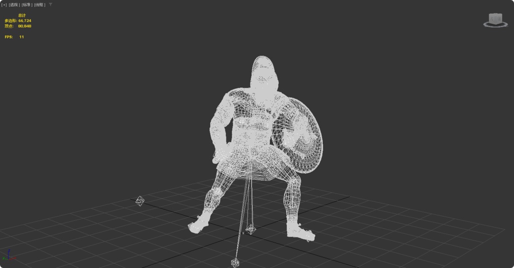 Realistic Roman Spartan Gladiator Warrior Rigged UE Sword Shield 3D model