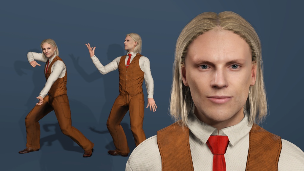 ストレンジャー・シングス ヴェクナ ヘンリー・クリール（ワン） - レトロスーツ UE5 アニメーション ローポリ 3Dモデル