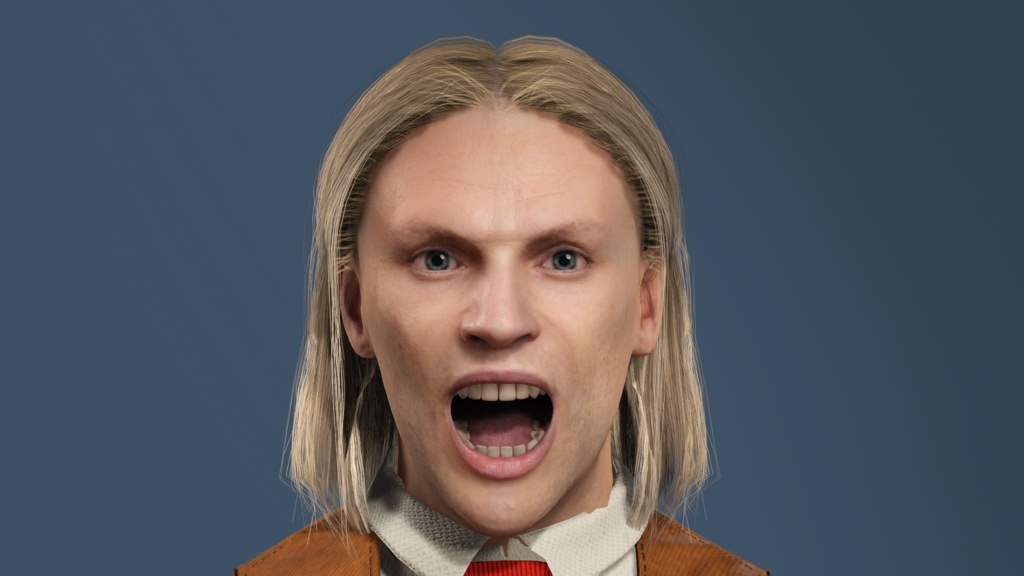 ストレンジャー・シングス ヴェクナ ヘンリー・クリール(ワン) - レトロスーツ UE5 アニメーション ローポリ 3Dモデル