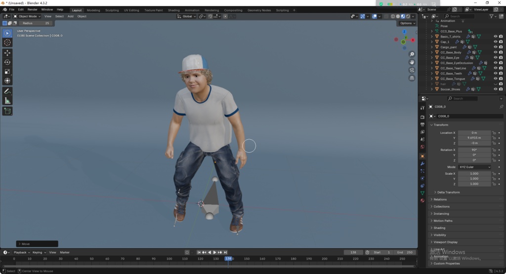 リアル子供少年 ダスティン・ヘンダーソン ストレンジャー・シングス 表情リグ ローポリ 3Dモデル