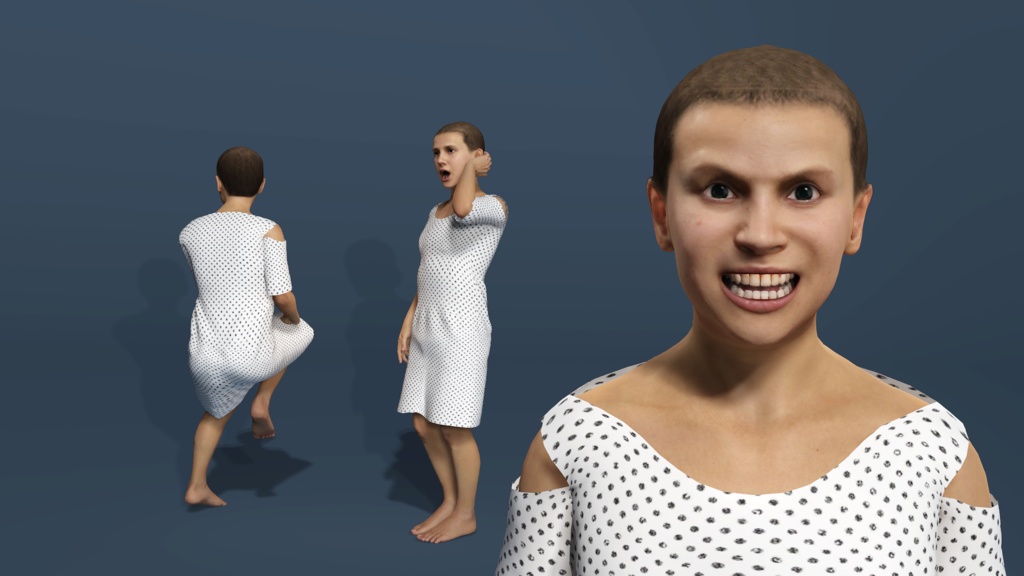 Stranger Things Eleven Season 1 Realistic Character Fully Rigged low-poly 3d model
