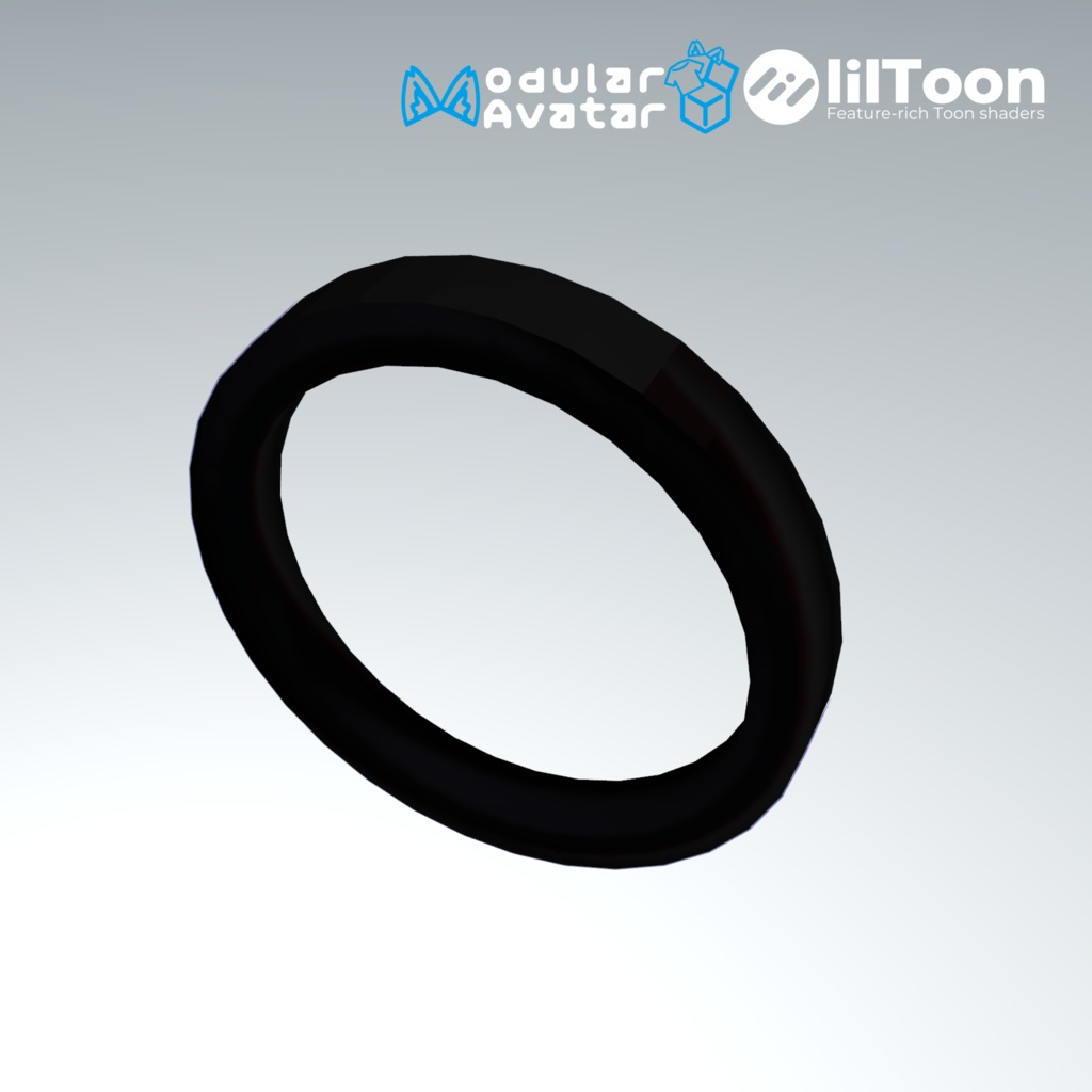 【無料配布】free 指輪アクセサリー5色セット 赤色、青色、黄色、灰色、黒色 【VRChat】【MA対応】【LilToon】