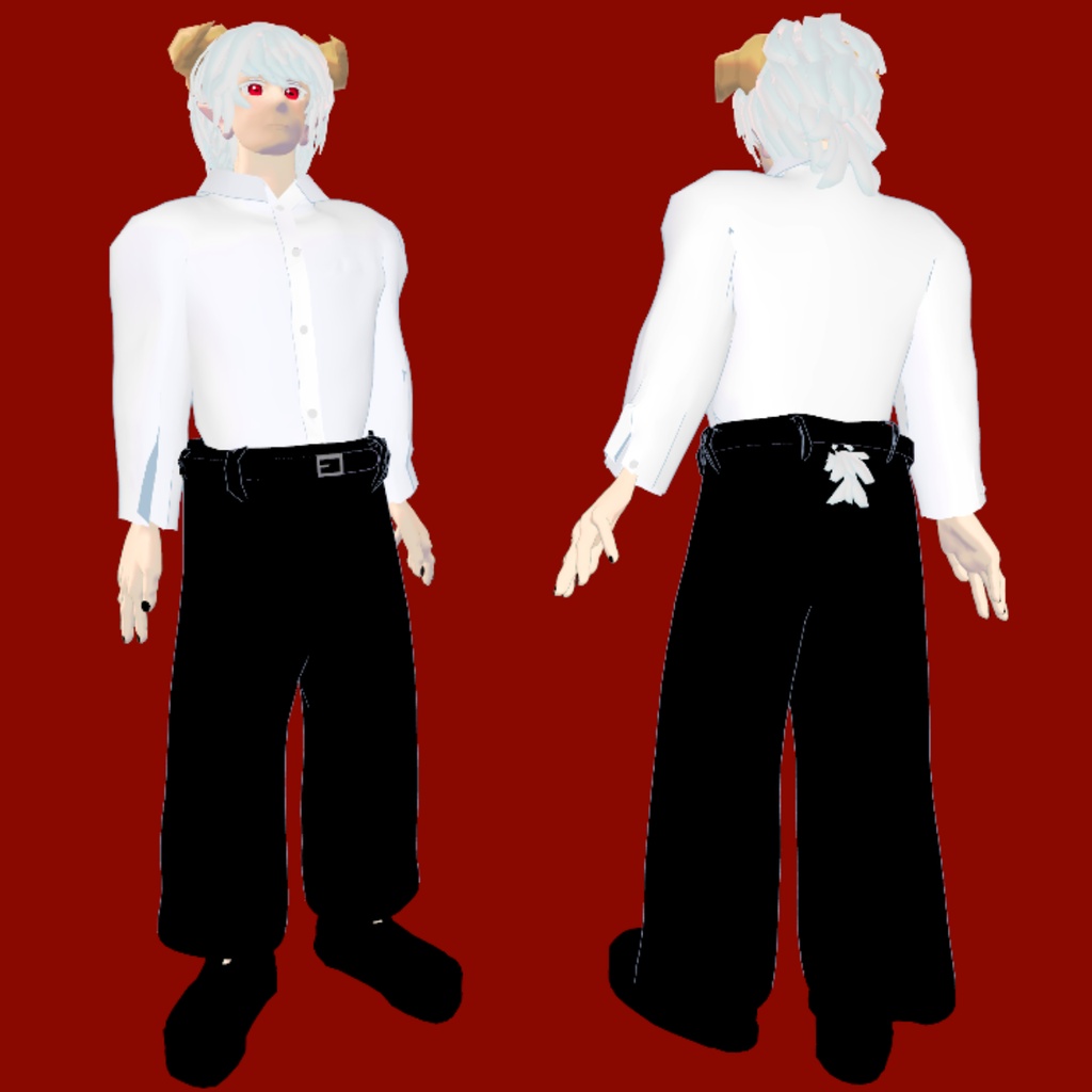 【🎉1,000円OFF販売開始記念セール🎉】Amon(アモン)/ オリジナル3Dモデル 人外 男性アバター【VRchat】