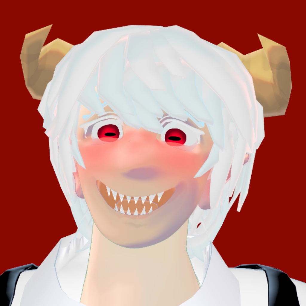 【🎉1,000円OFF販売開始記念セール🎉】Amon(アモン)/ オリジナル3Dモデル 人外 男性アバター【VRchat】