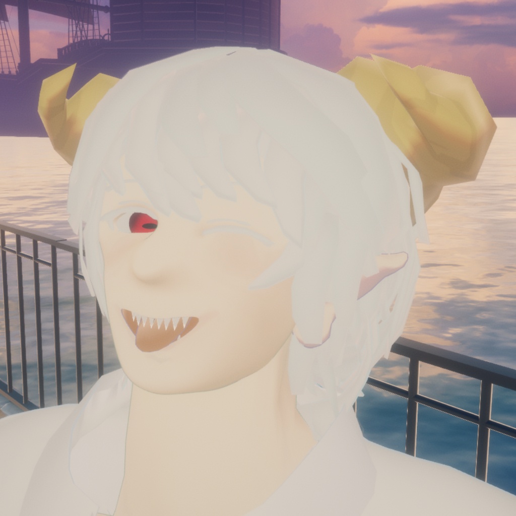 【🎉1,000円OFF販売開始記念セール🎉】Amon(アモン)/ オリジナル3Dモデル 人外 男性アバター【VRchat】