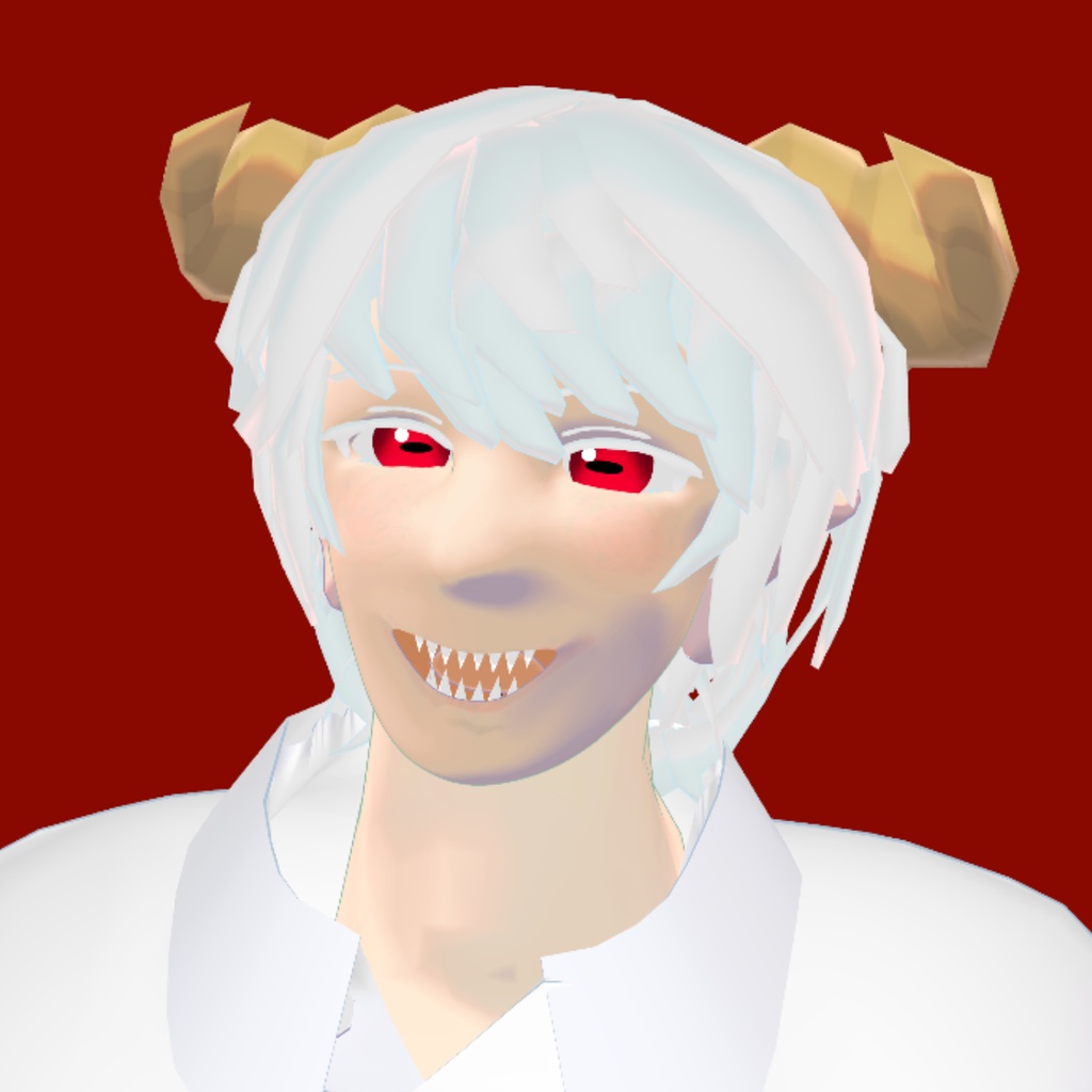 【🎉1,000円OFF販売開始記念セール🎉】Amon(アモン)/ オリジナル3Dモデル 人外 男性アバター【VRchat】