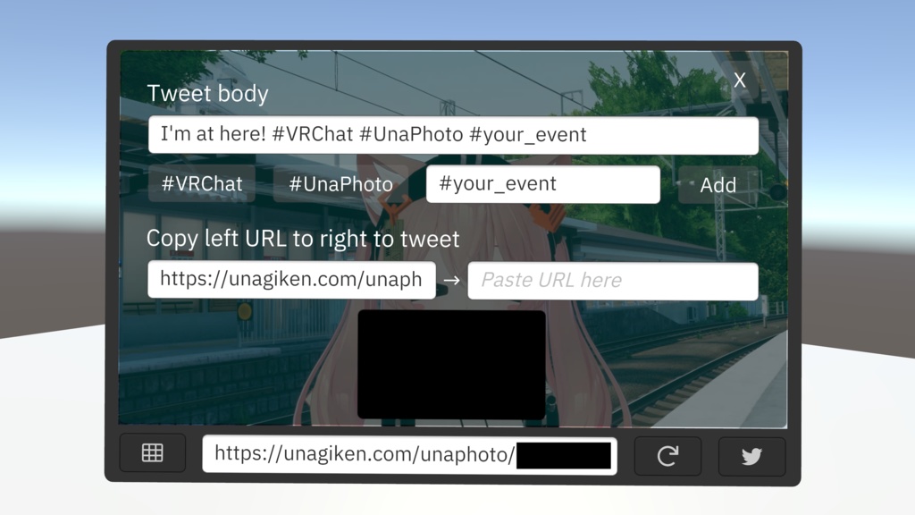 UnaPhoto - VRChat用写真ビューア&ツイッター投稿クライアント