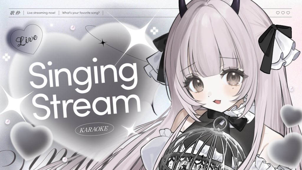 【無料】歌枠サムネイル素材