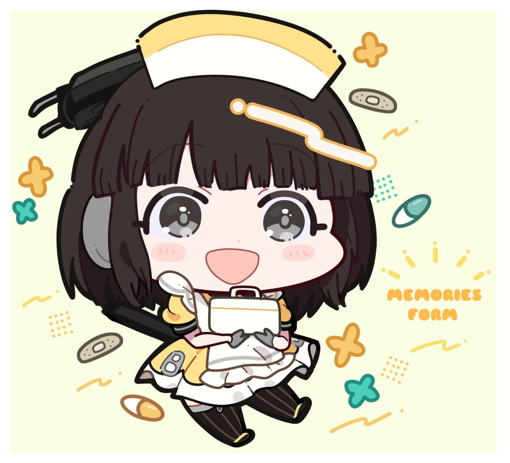 アクリルキーホルダー(おしどりラッピング根雨つむぎ・メモリーズフォームもえ)