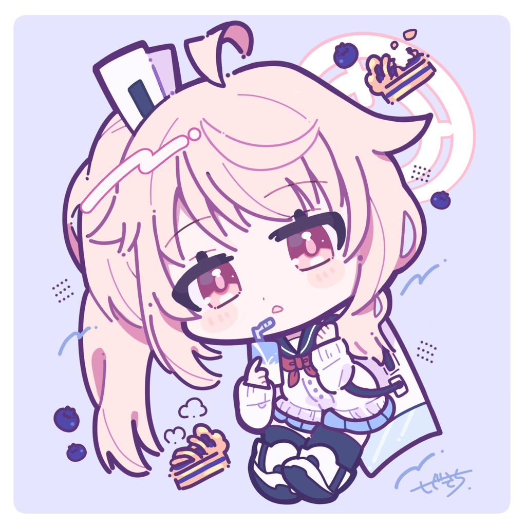 ブルアカアクリルキーホルダー(柚鳥ナツ)