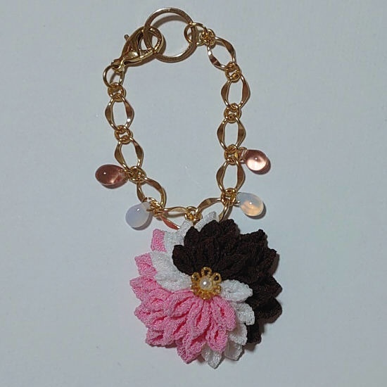 【つまみ細工】バッグチャーム