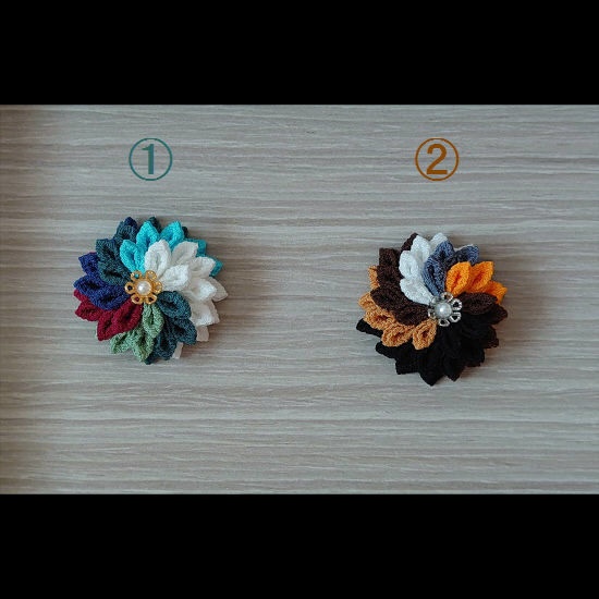 【原神】魈、鍾離イメージポニーフック【つまみ細工】