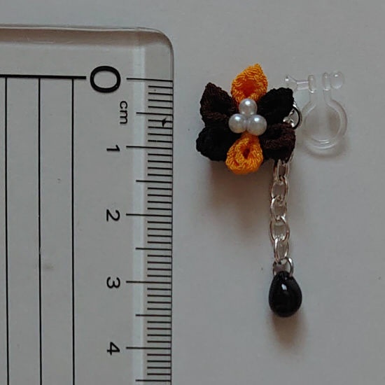 【原神】魈、鍾離イメージイヤリング【つまみ細工】