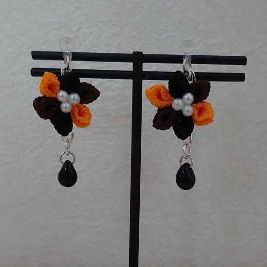 【原神】魈、鍾離イメージイヤリング【つまみ細工】