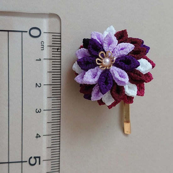 【にじさんじ】壱百満天原サロメイメージポニーフック【つまみ細工】