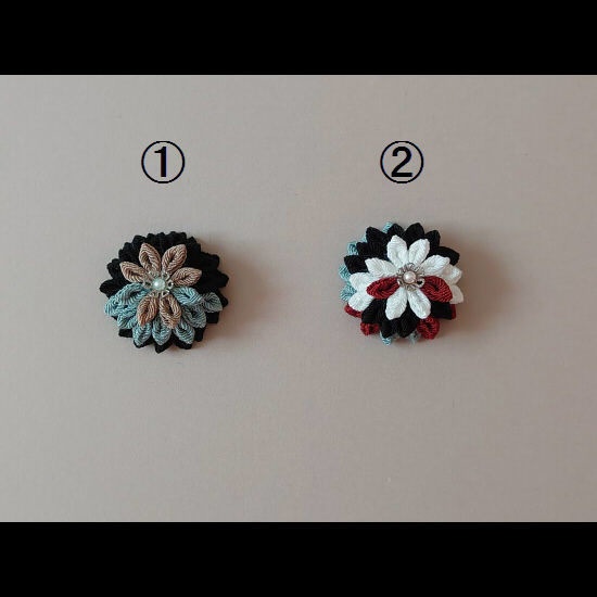 【にじさんじ・ChroNoiR】叶・葛葉イメージポニーフック【つまみ細工】