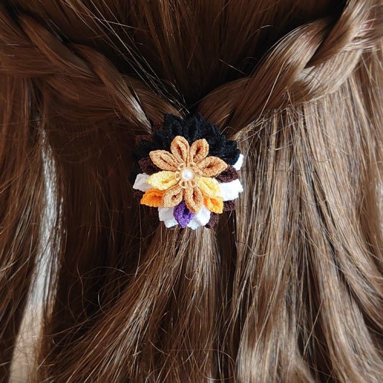 【にじさんじ】伏見ガク・剣持刀也イメージポニーフック【つまみ細工】