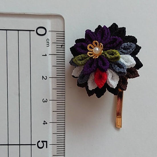 【にじさんじ】伏見ガク・剣持刀也イメージポニーフック【つまみ細工】