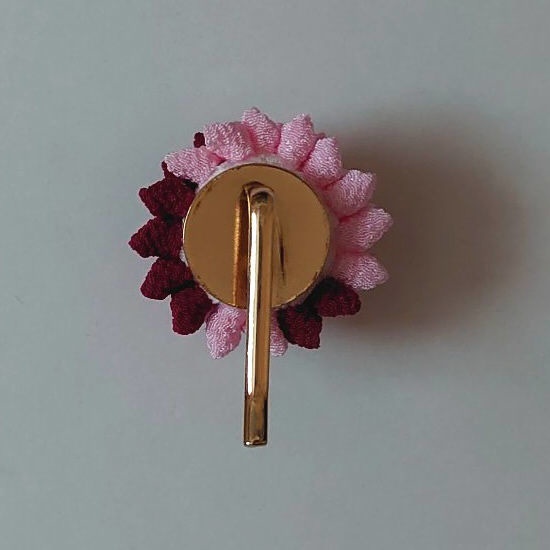 【つまみ細工】ポニーフック&イヤリングセット