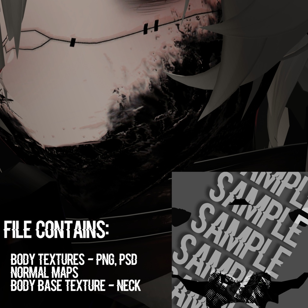 【Lasyusha・ラシューシャ対応】 Regression Cyborg Makeup Texture