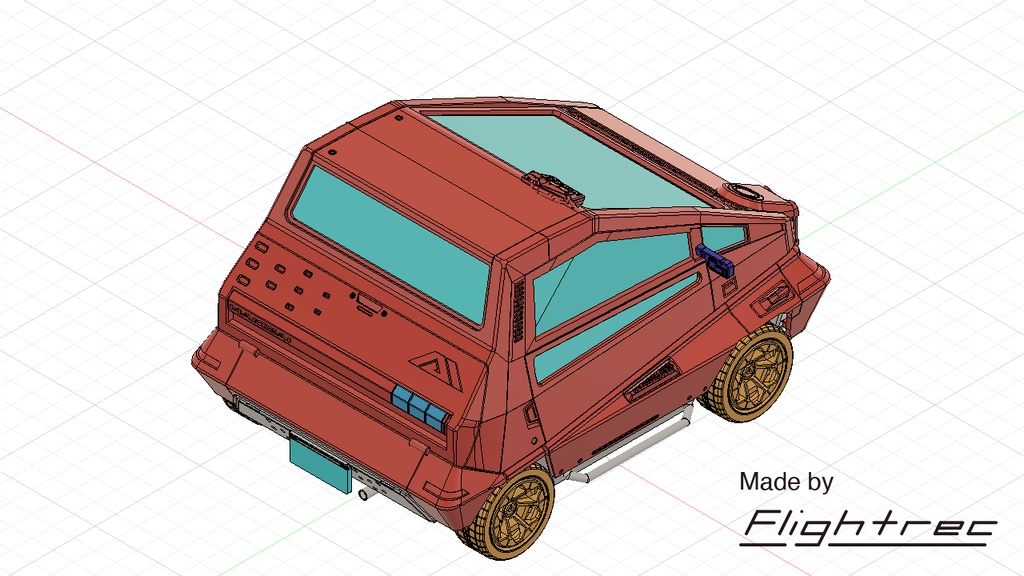 1/24 scale MAKIGAI MAIMAI P126 from Cyberpunk 2077