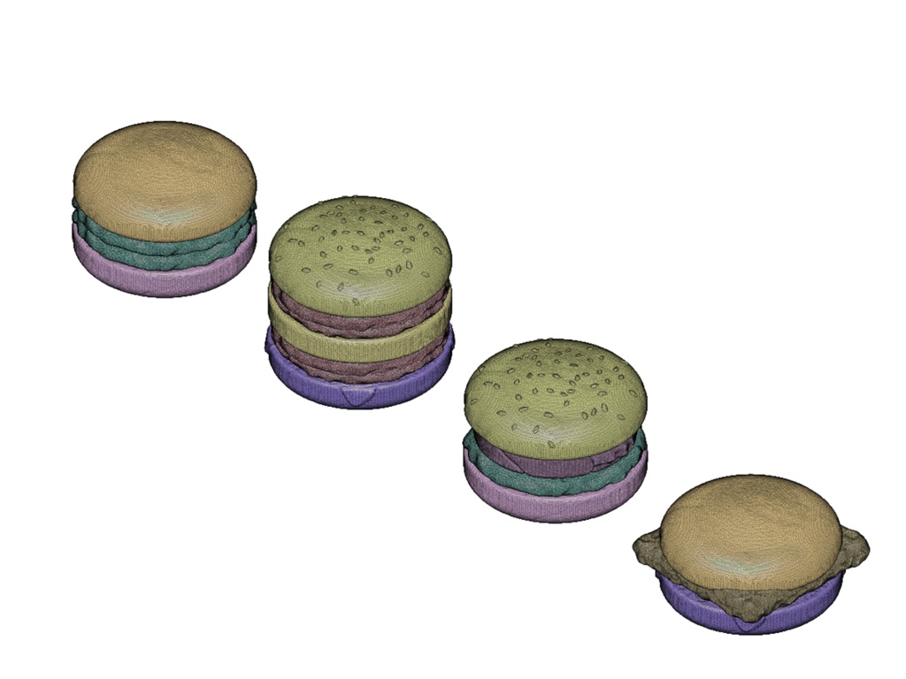 1/12スケール ハンバーガーセット 3Dプリンタ用データ