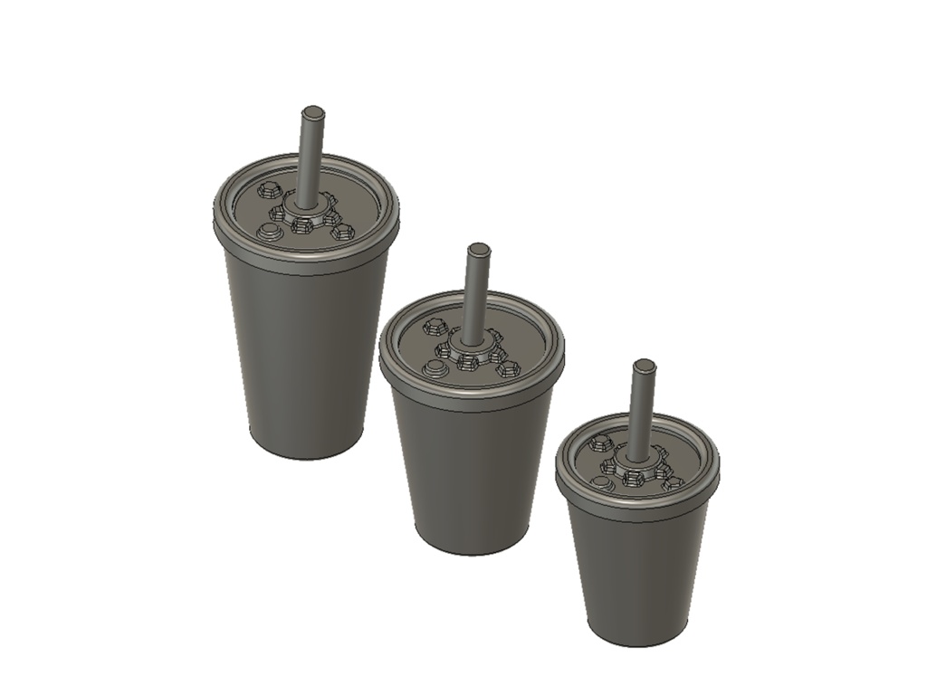 1/12スケール ハンバーガーセット 3Dプリンタ用データ