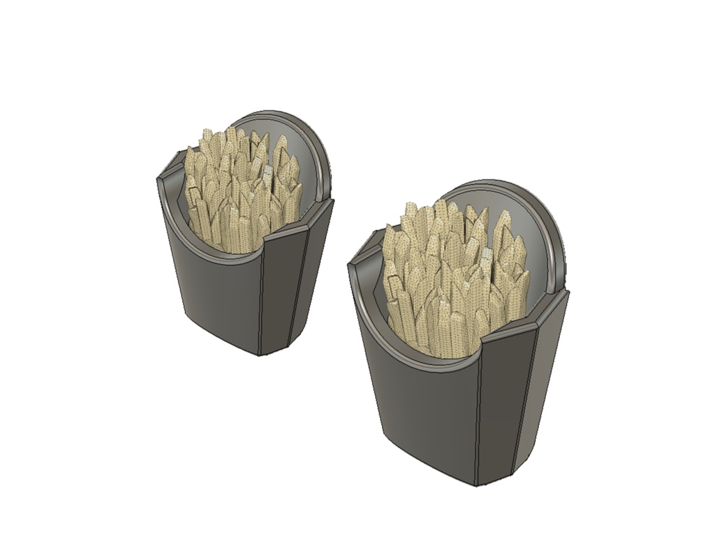 1/12スケール ハンバーガーセット 3Dプリンタ用データ