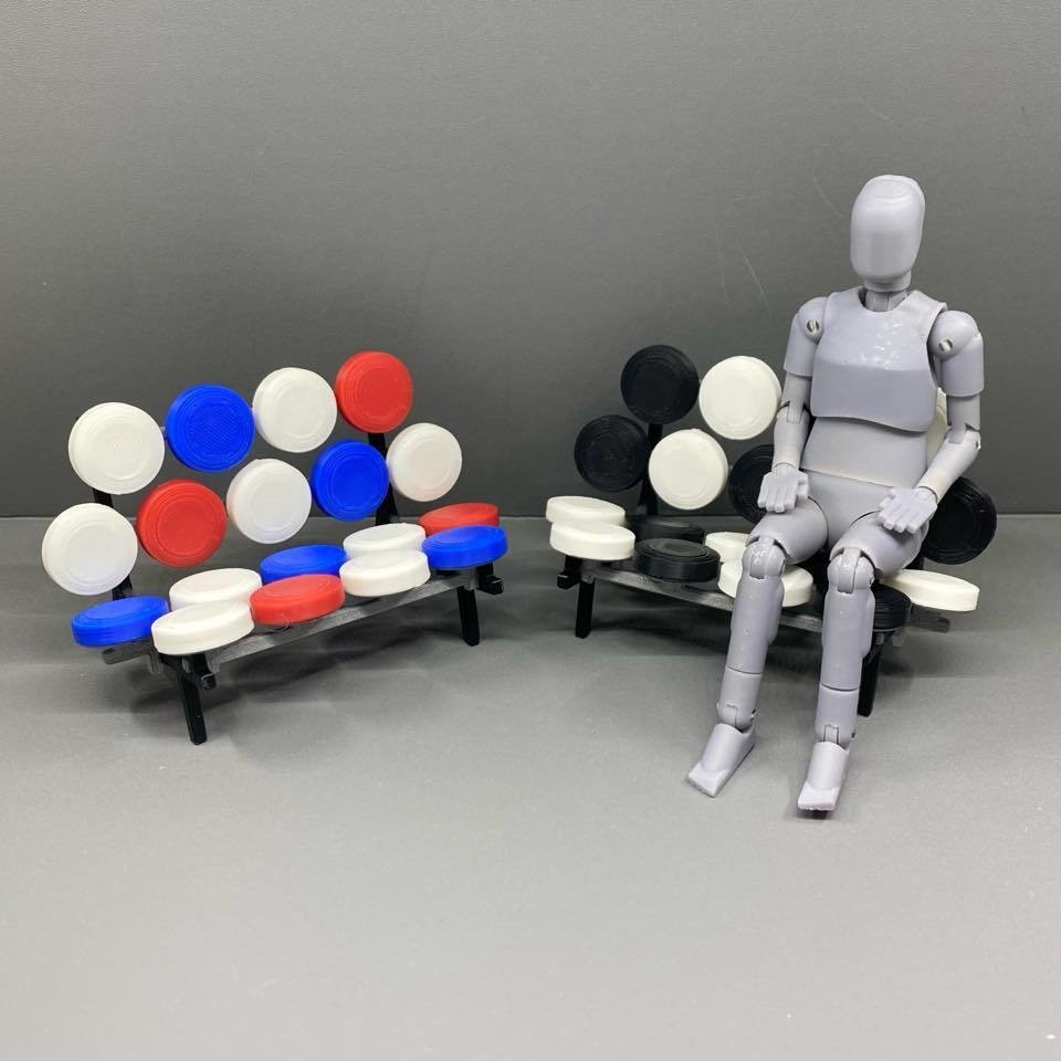 1/12スケール フィギュア用 ミニチュア マシュマロチェア