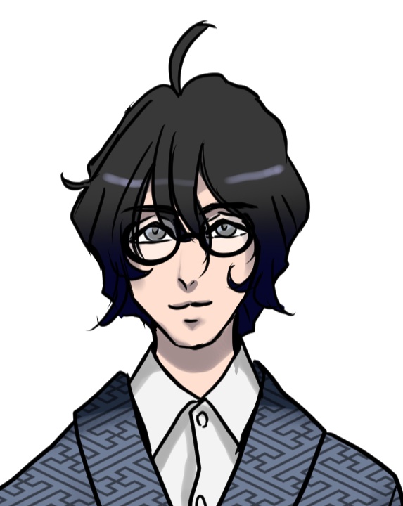 TRPG立ち絵（作家っぽいキャラ）