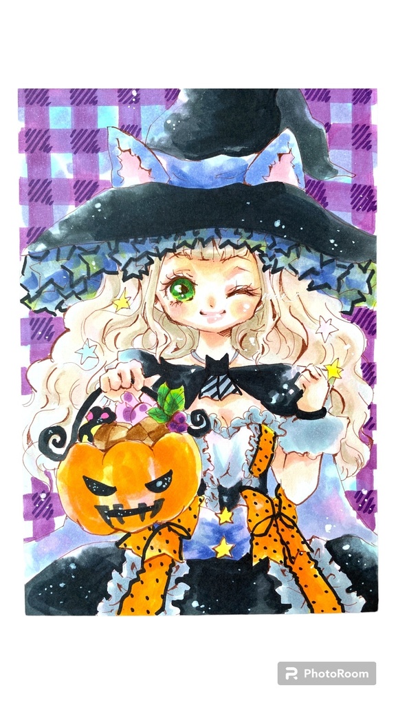 ハロウィン白猫ちゃん